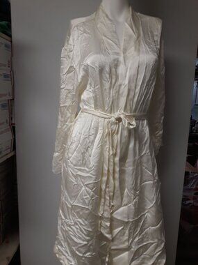 Bradelis SILK Robe Cream Medium New Without Tags!